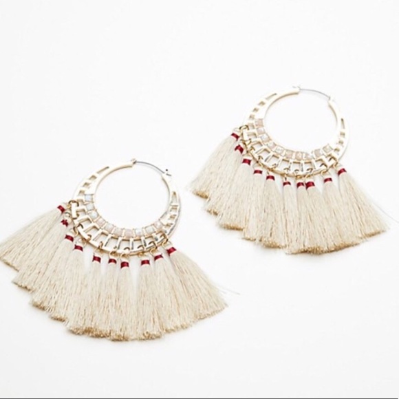 Free People Jewelry - Free People Alchemie Tassel Hoops